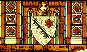 Wappenfeld des Jesus Sirach-Fensters Wappenfeld des Jesus Sirach-Fensters